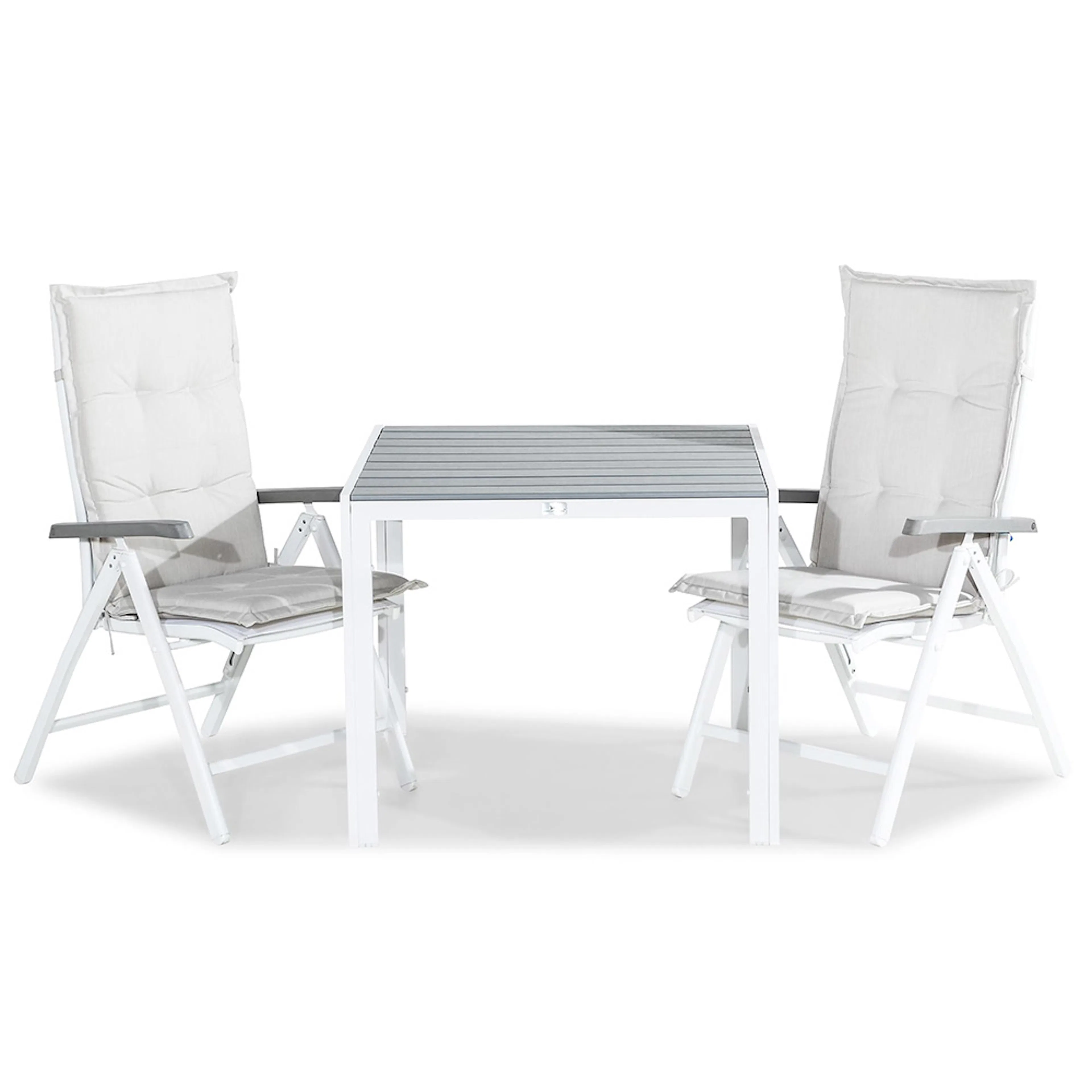 Matgrupp Utomhus Comfort Garden Tunis 90 med 2 PositionsTrädgårdsstolar Monaco Lyx