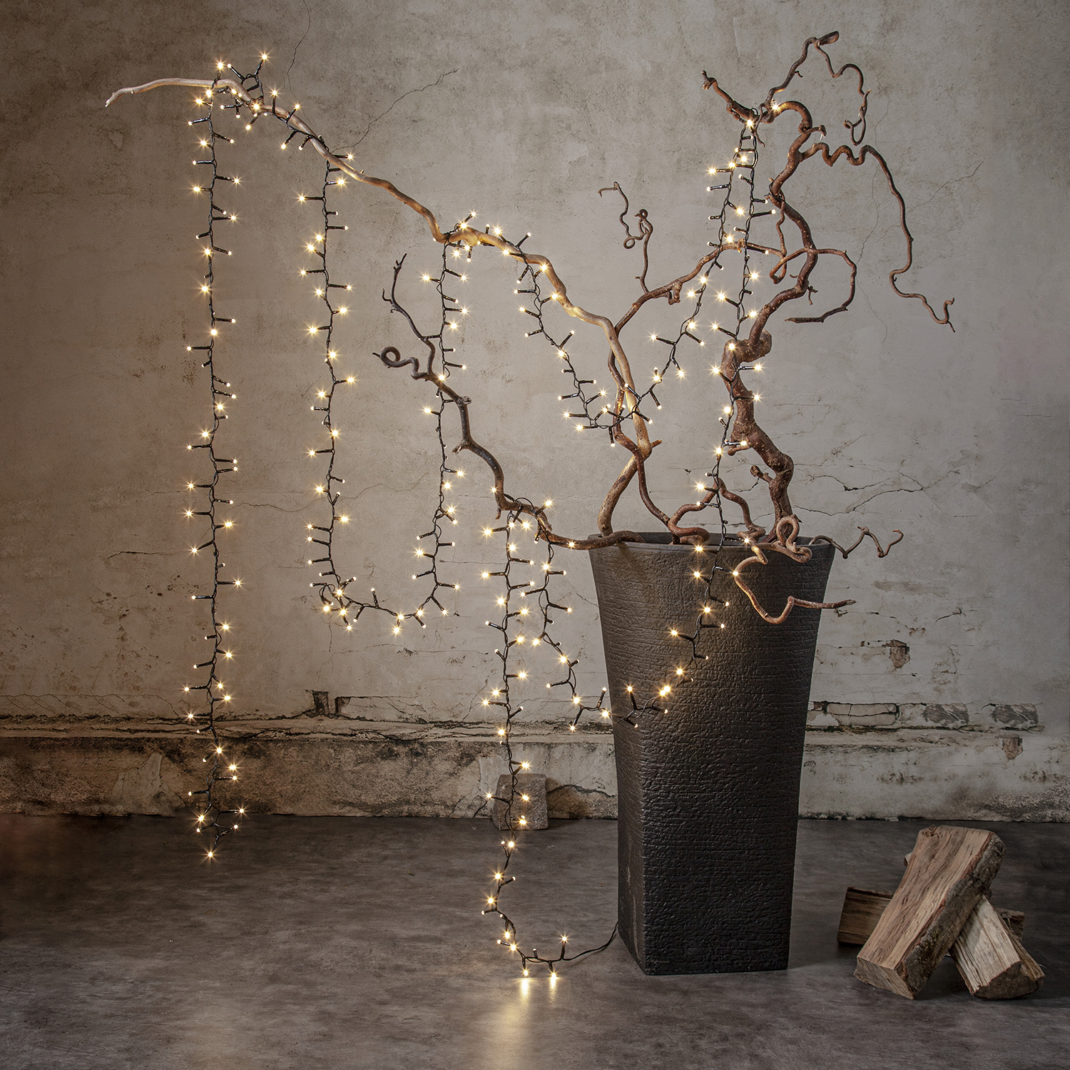 Ljusslinga Star Trading Shiny Warm White