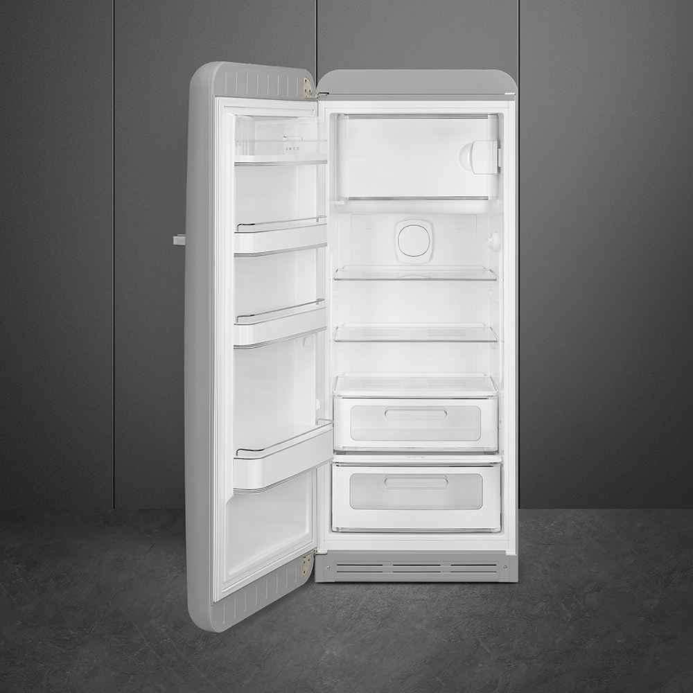 Kylskåp med frysfack Smeg FAB28LSV6 Silver 50's Style