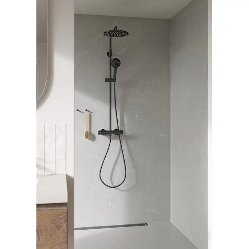 SILHOUET SHOWER SYSTEM DZR Borstad Grafitgrå, 150 cc