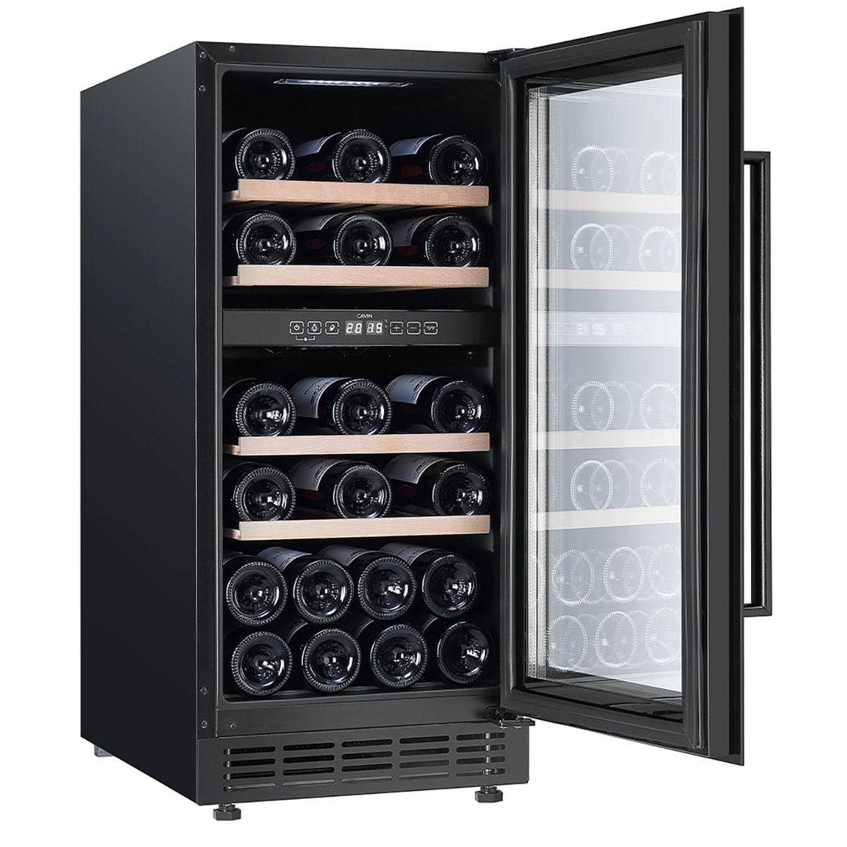 Vinkyl Cavin Arctic Collection 40D Fullglass Svart Inbyggbar med 2 Zoner