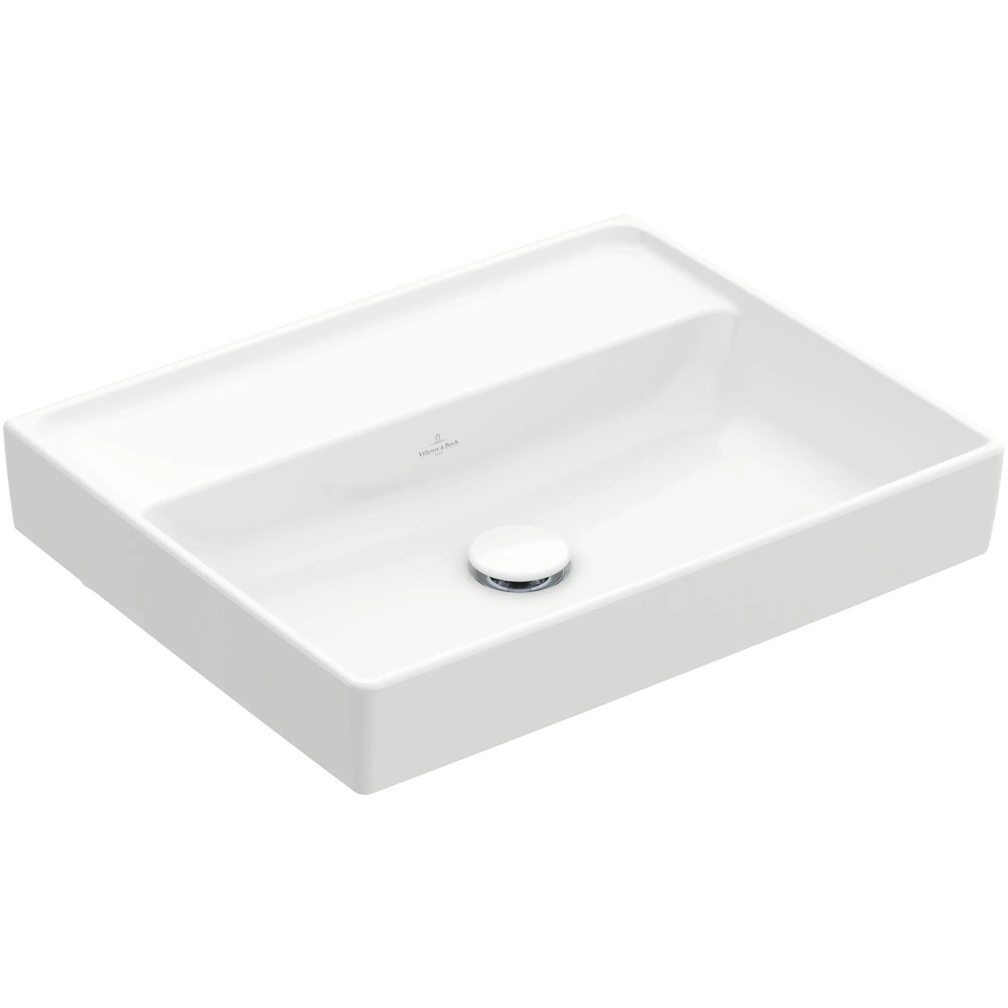 Tvättställ villeroy & Boch Collaro 4A335801 Vit Alpin, Utan Bräddavlopp, 550 mm, för Väggmonterad blandare