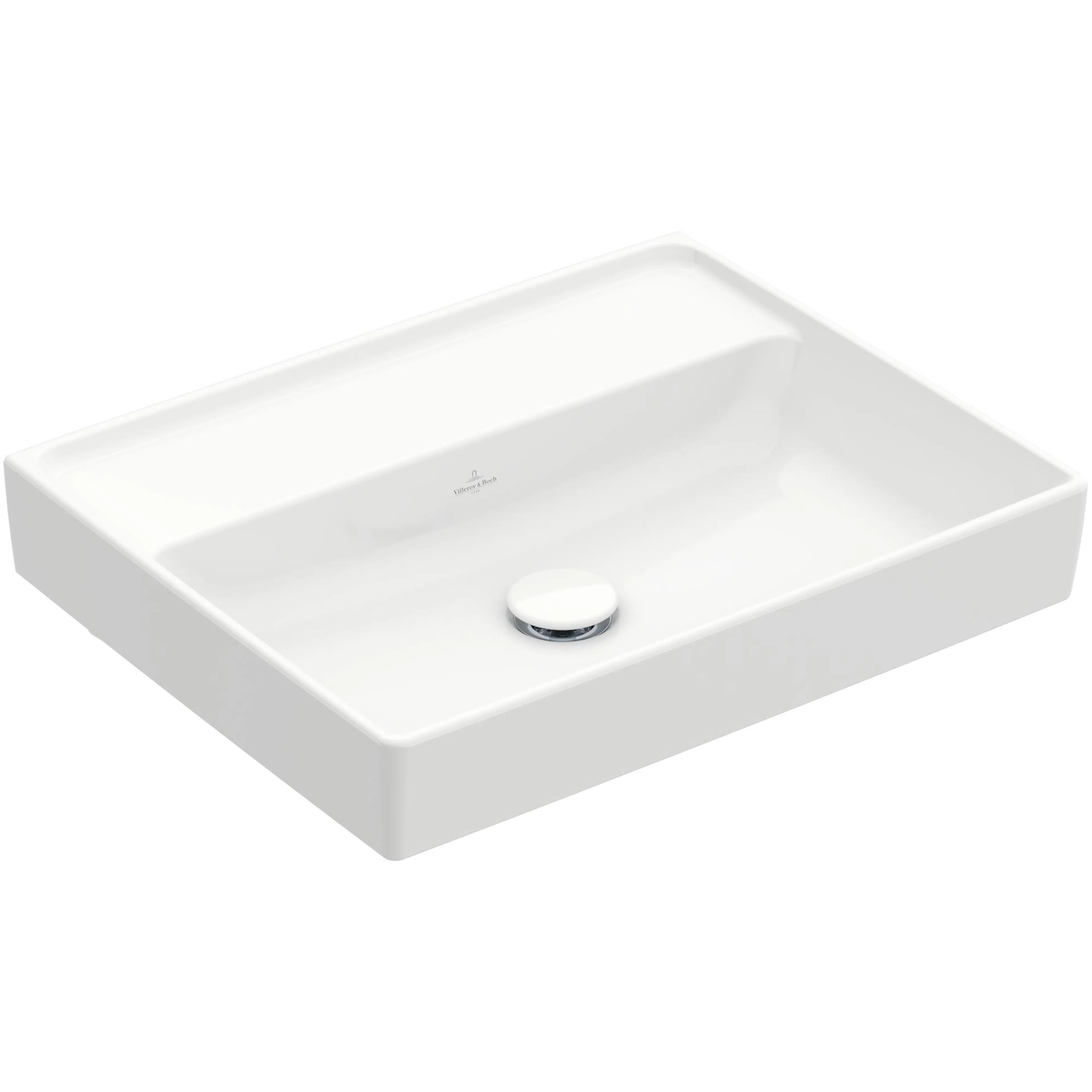 Tvättställ villeroy & Boch Collaro 4A335801 Vit Alpin, Utan Bräddavlopp, 550 mm, för Väggmonterad blandare
