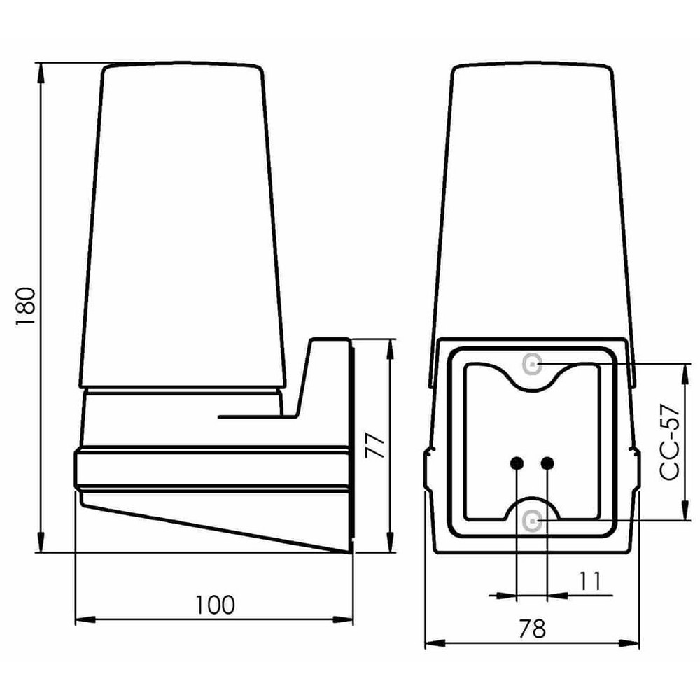 Vägglampa Ifö Electric Bernadotte E14 IP44 40W