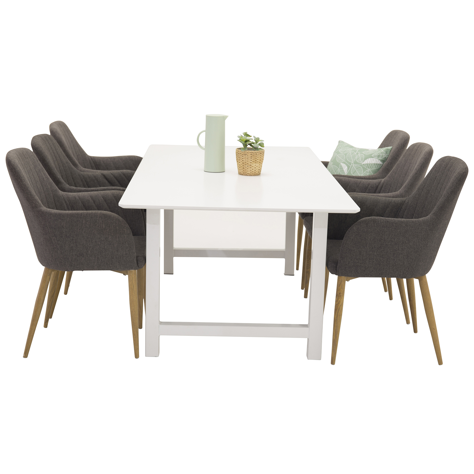 Matgrupp Venture Home Clara med 6 Corina Stolar Natur