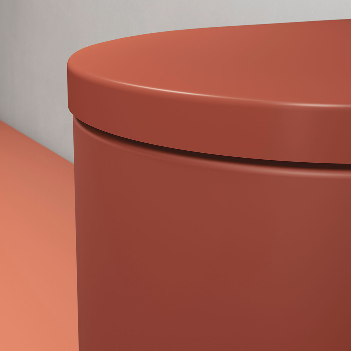 WC vägg, Ytterfärg Kanel Matt 570 mm Kanel