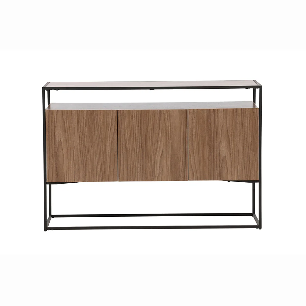 Kingsport Storage - Black / Walnut MDF Brun