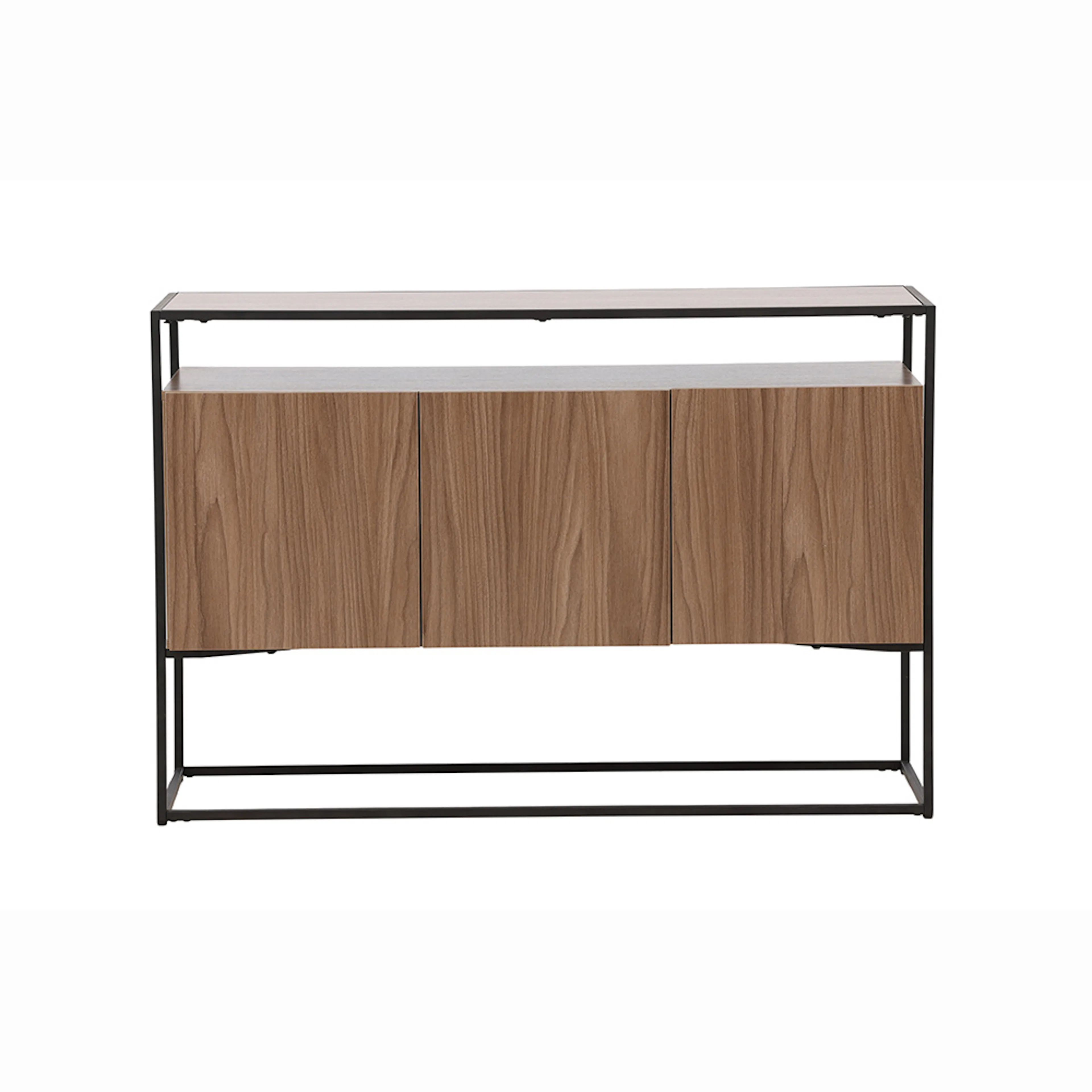 Kingsport Storage - Black / Walnut MDF Brun