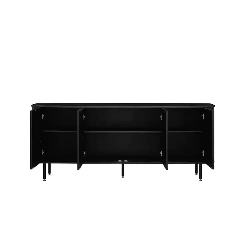 Sideboard Bark Kopparbo Ribbad med Förvaring 210 cm