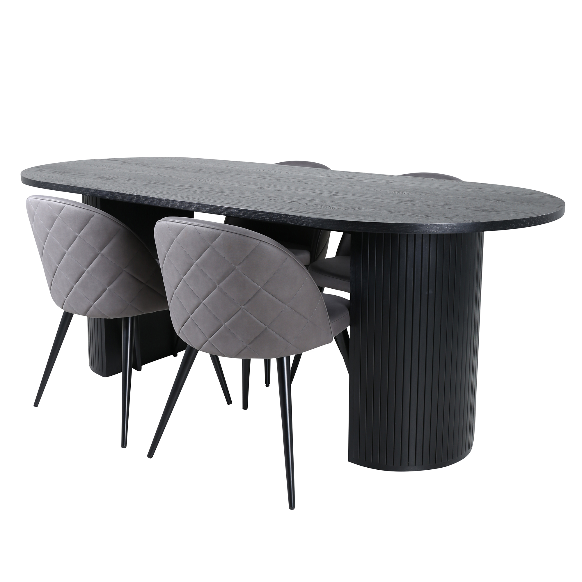 Matgrupp Venture Home Bianca med 4 Valentina Stitcthes Stolar