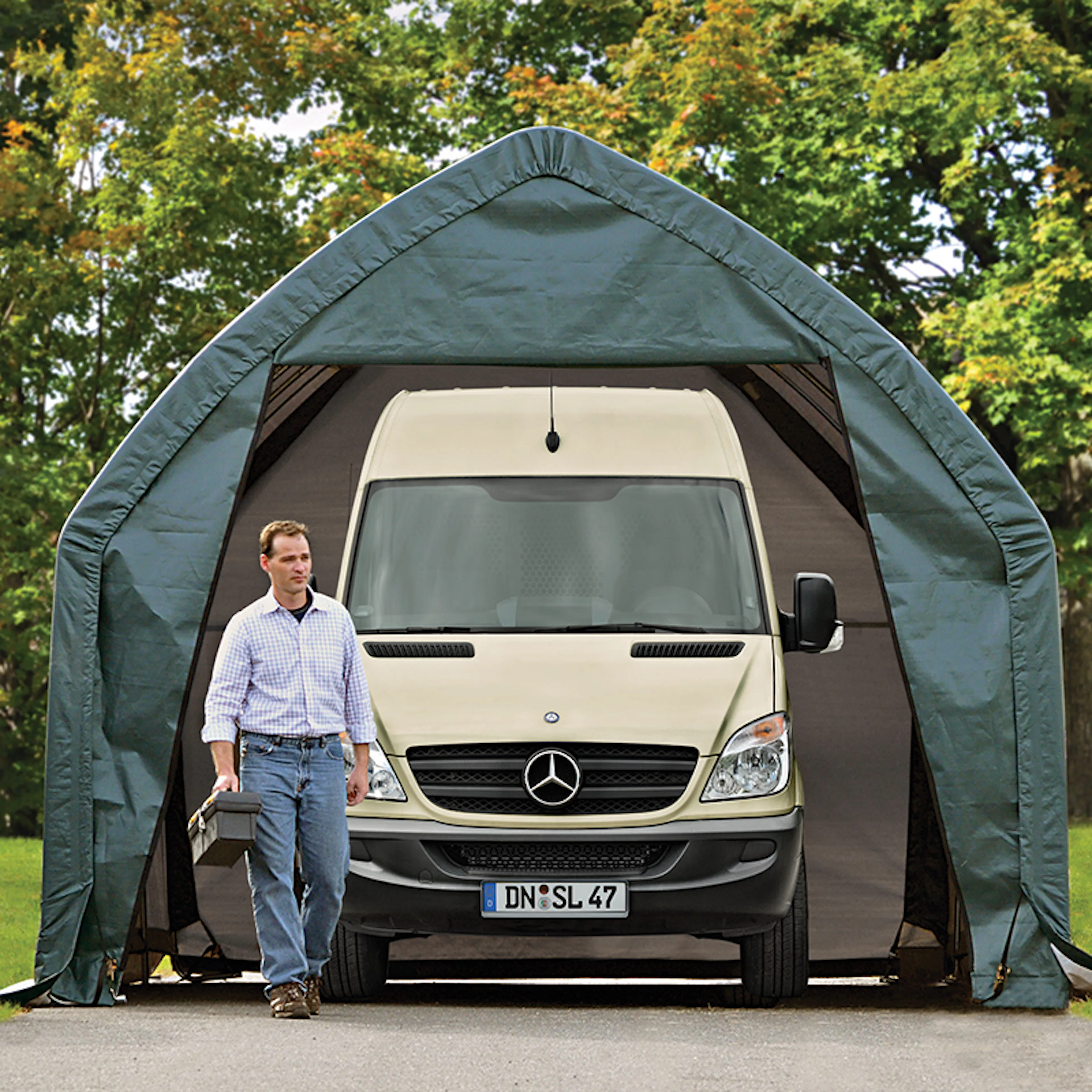 Garagetält gop SUV 24 m2 Round top