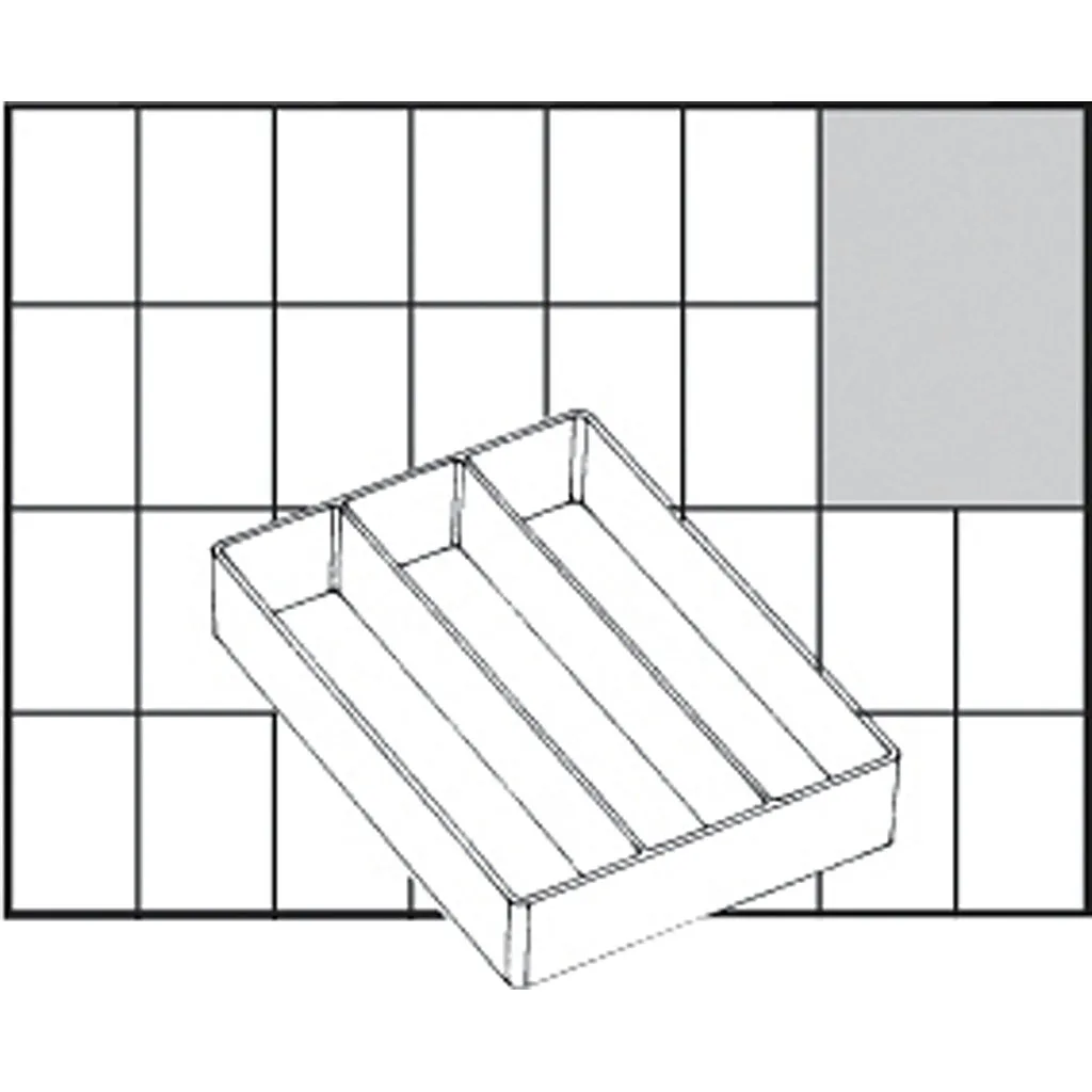 Lådinsats Raaco Nr. A73 Low H24 mm Stl 109x79 mm 1 St