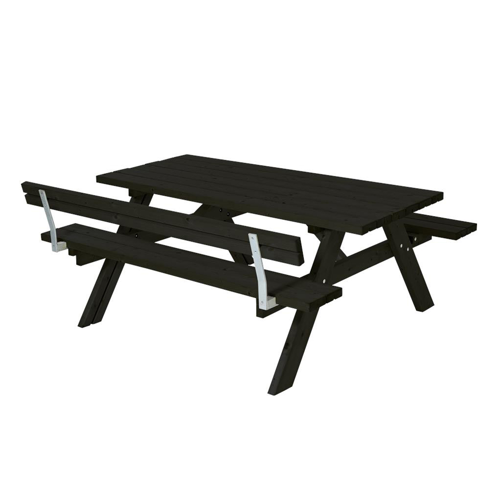 Picknickbord PLUS Svart Utomhus