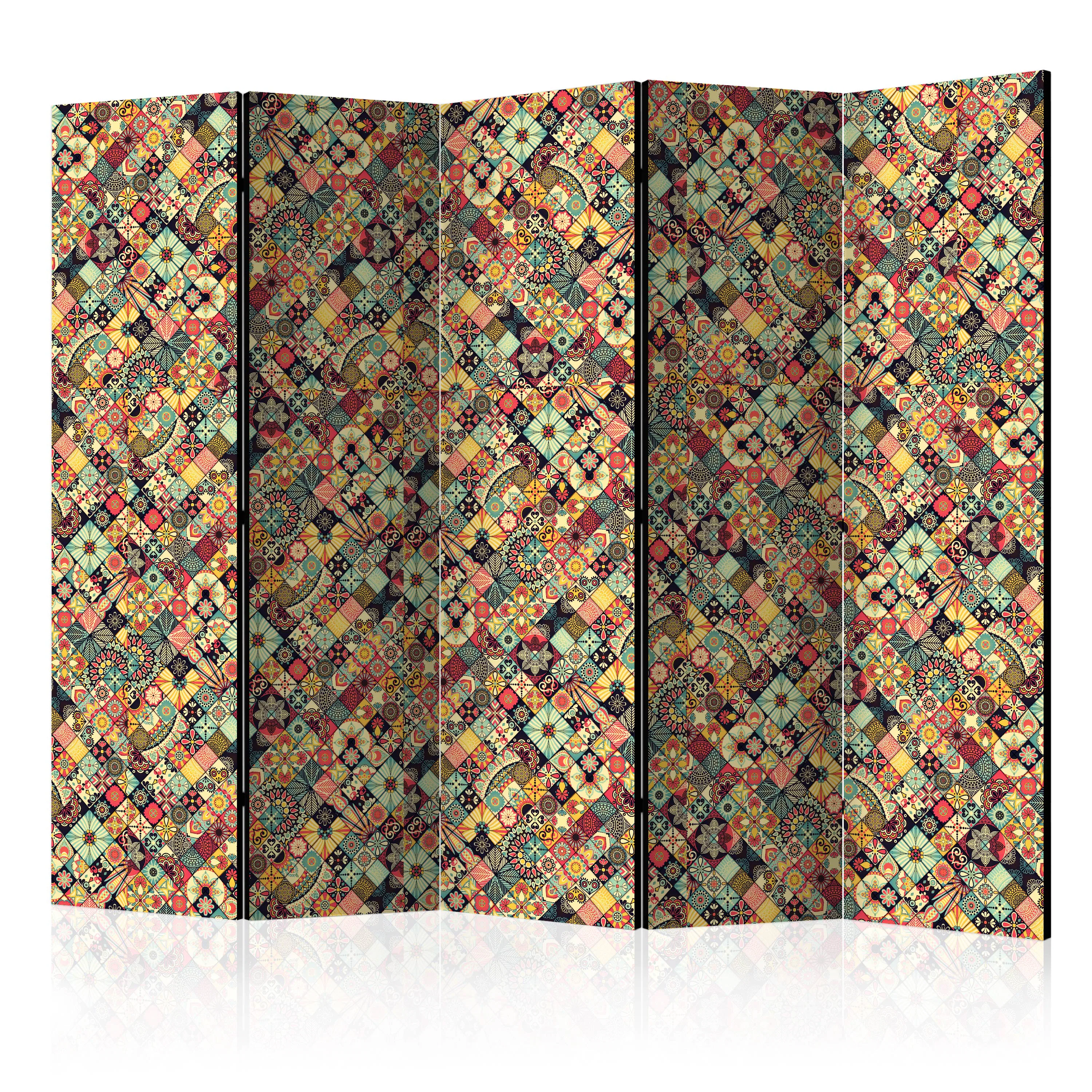 Rumsavdelare Skärmvägg Arkiio Rainbow Mosaic II 225x172 cm