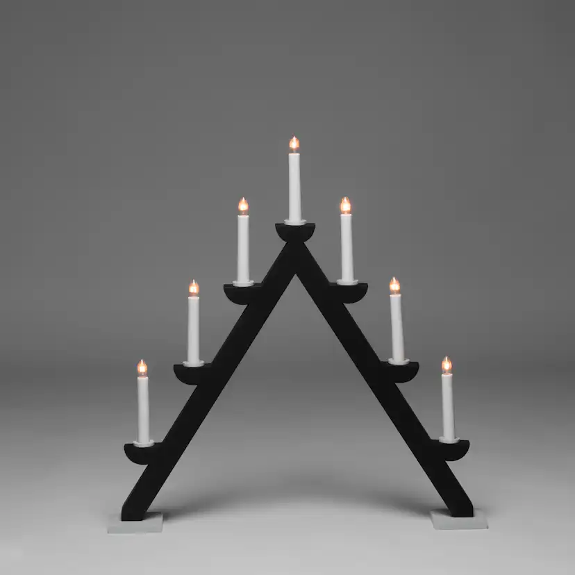 Adventsljusstake Gnosjö Konstsmide Trä 7L