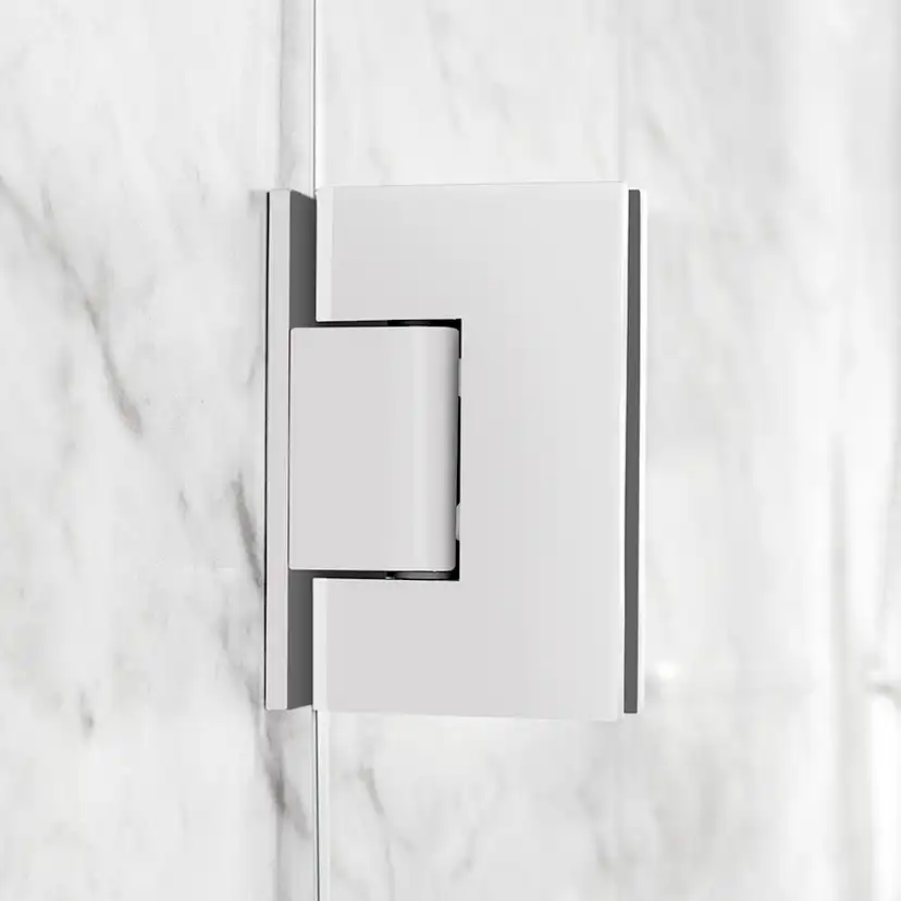 Duschhörna Alterna Luxor 800x800 mm Vita Beslag LxB: 780x780 mm, Vita Beslag, Glastjocklek: 8 mm