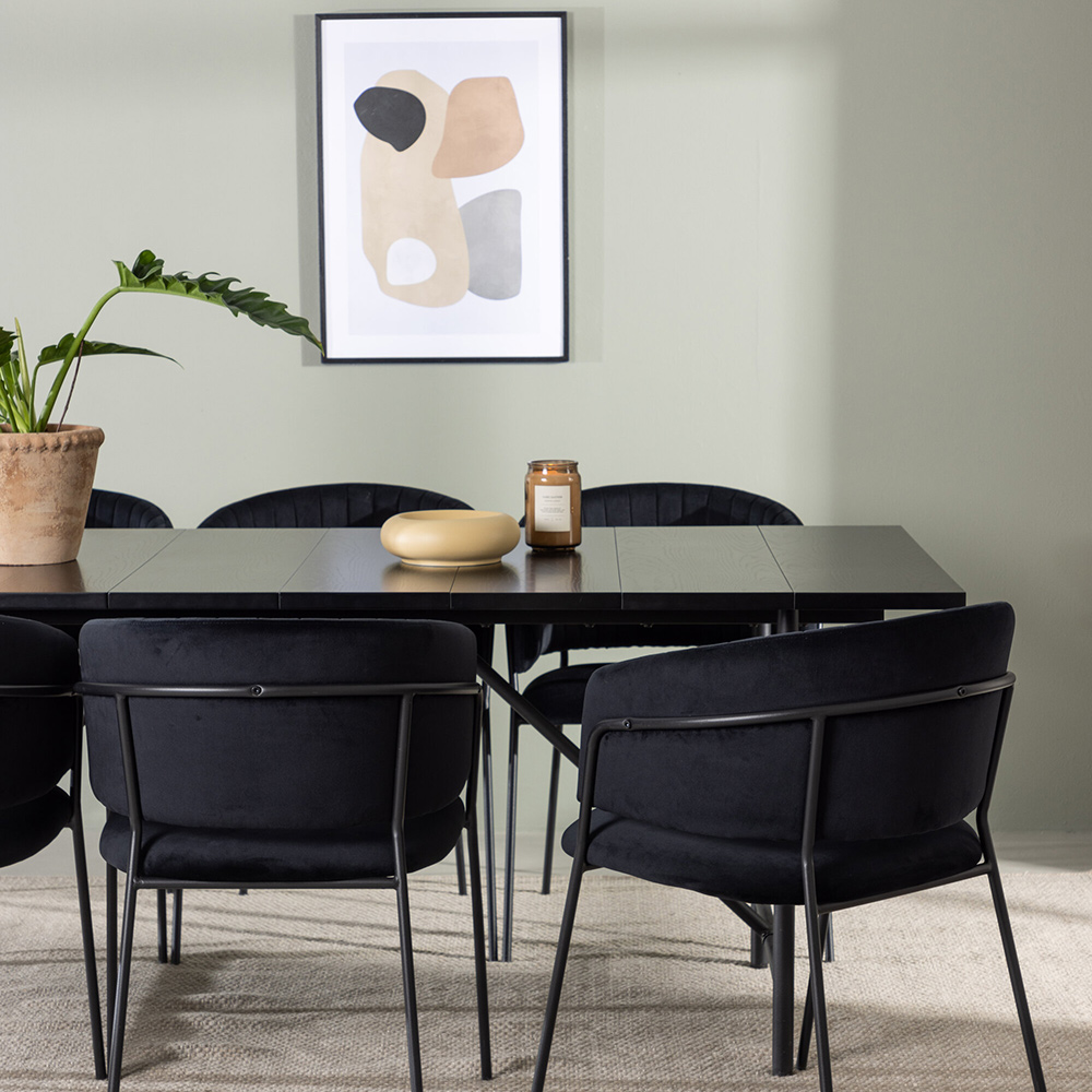 Matgrupp Venture Home Astrid med 6 Selma Stolar