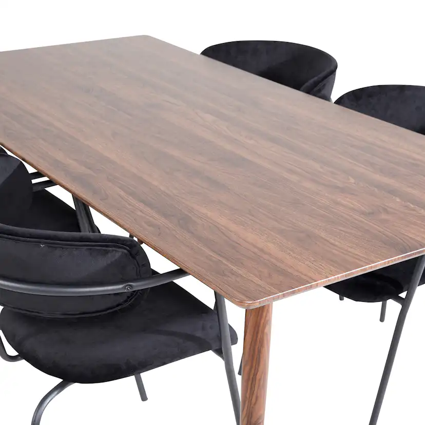 Matgrupp Venture Home Pobbie med 4 Aris Stolar Sammet