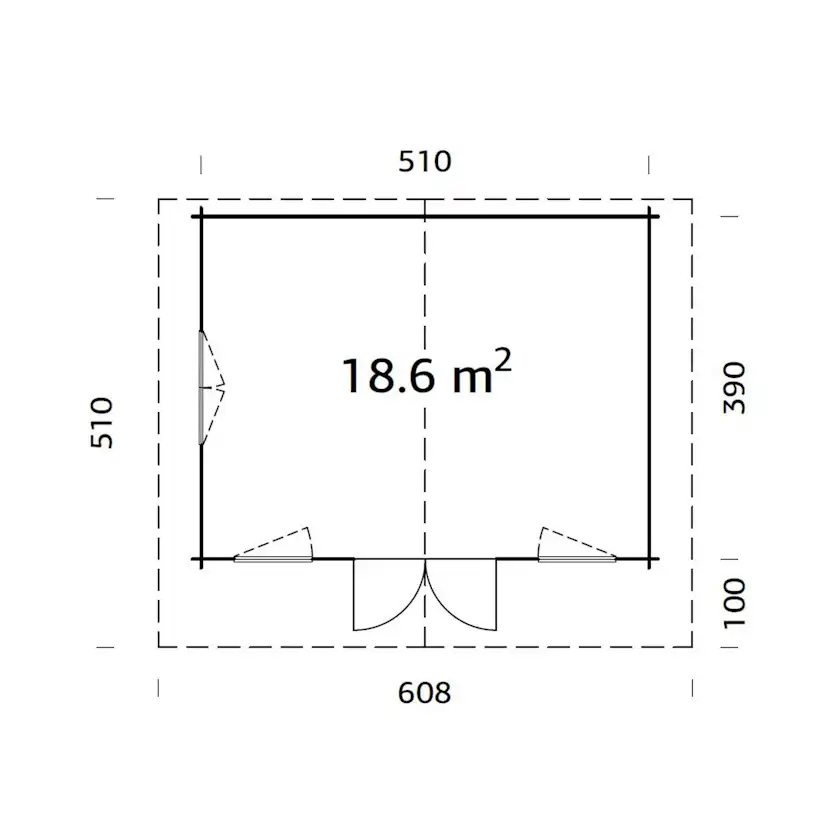 Stuga Palmako Helena 19,9 m2