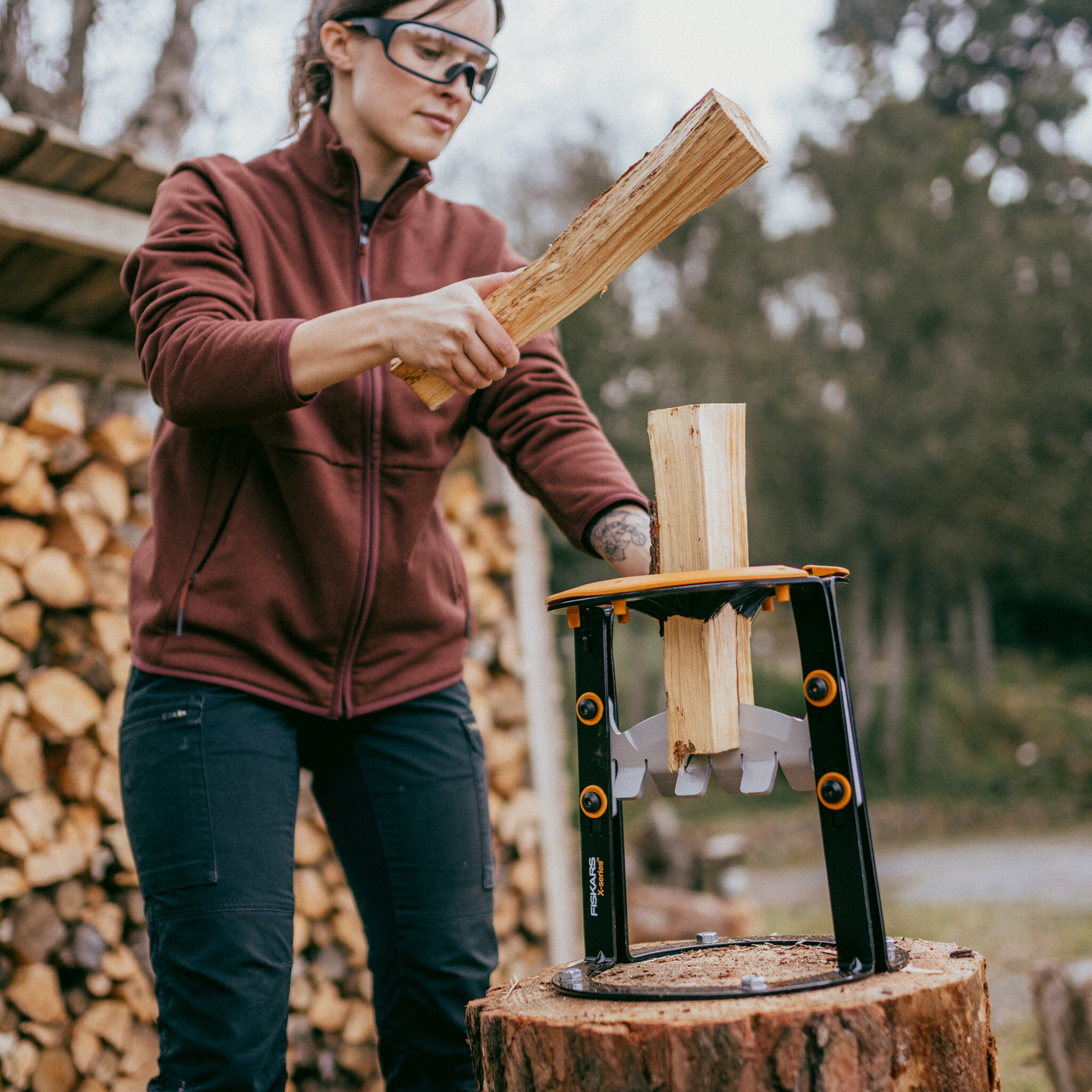 Vedklyv Fiskars X-Series L