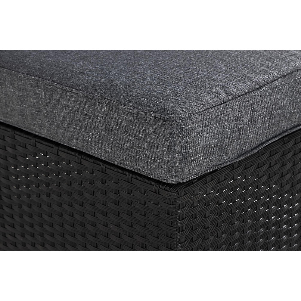 Mittdel Comfort Garden Till Soffa James, Svart i Konstrotting med Sittdyna