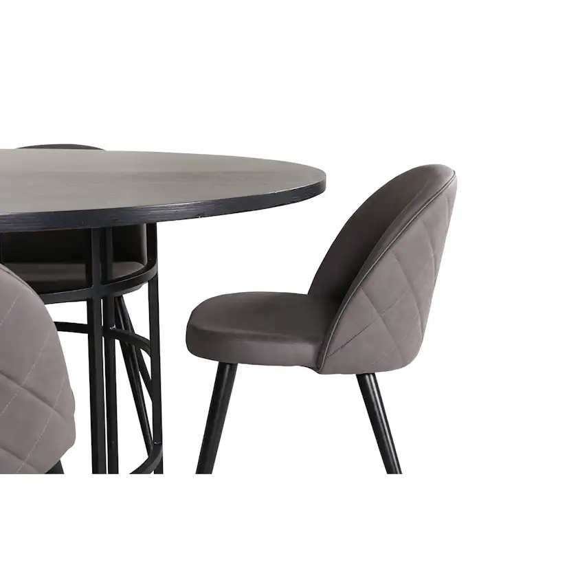 Matgrupp furniture/fashion Copenhagen Ø140 cm med 4 Velvet Stolar