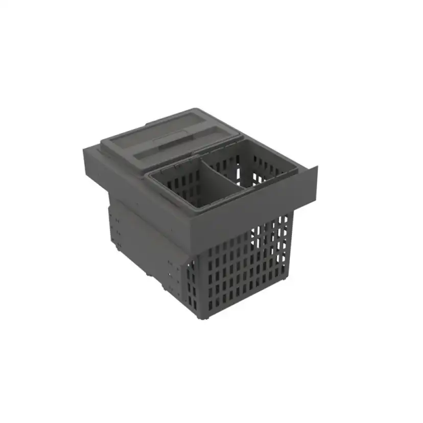 Källsorteringskärhållare Beslag Design Select Side Eco Mörkgrå