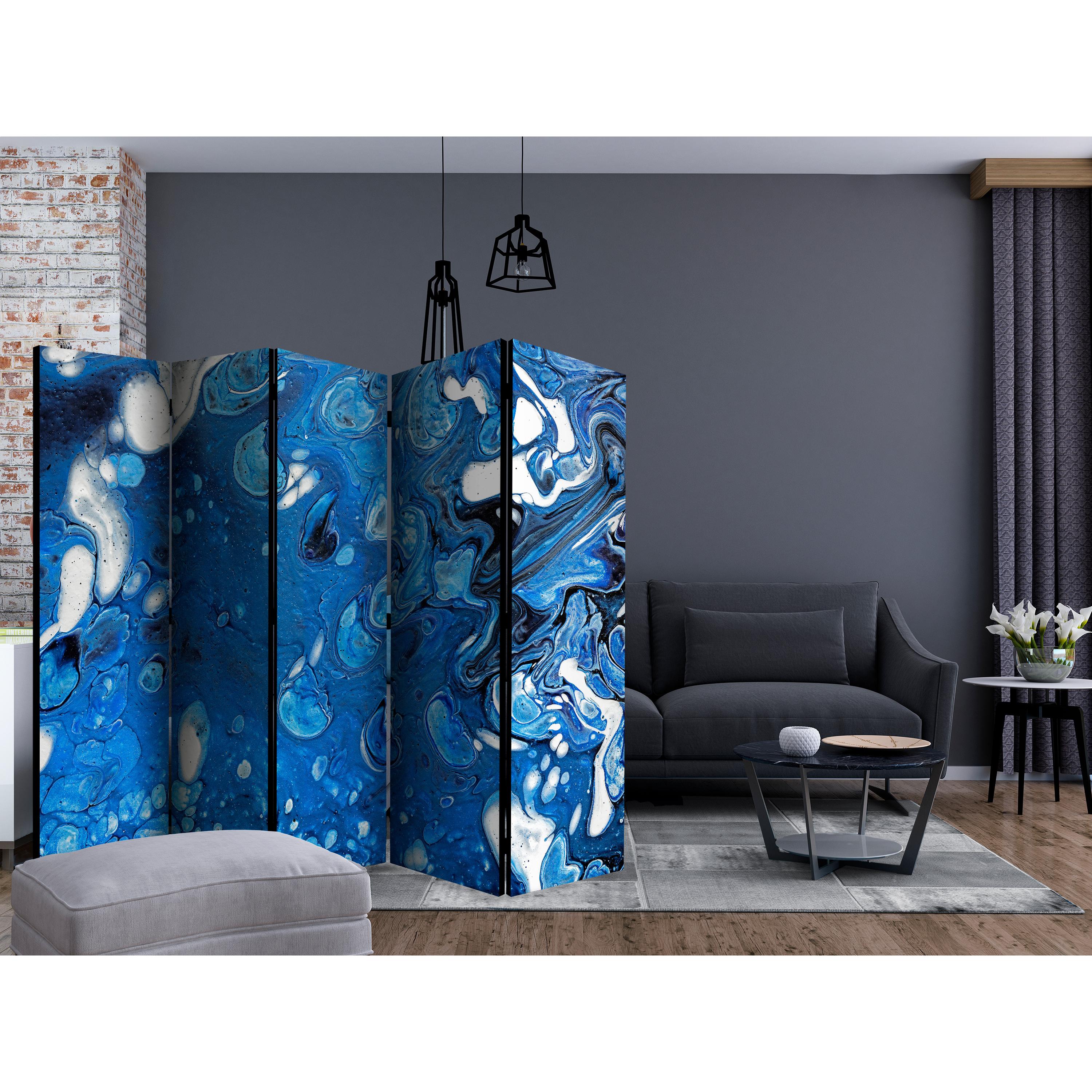 Rumsavdelare Skärmvägg Arkiio Blue Stream II 225x172 cm