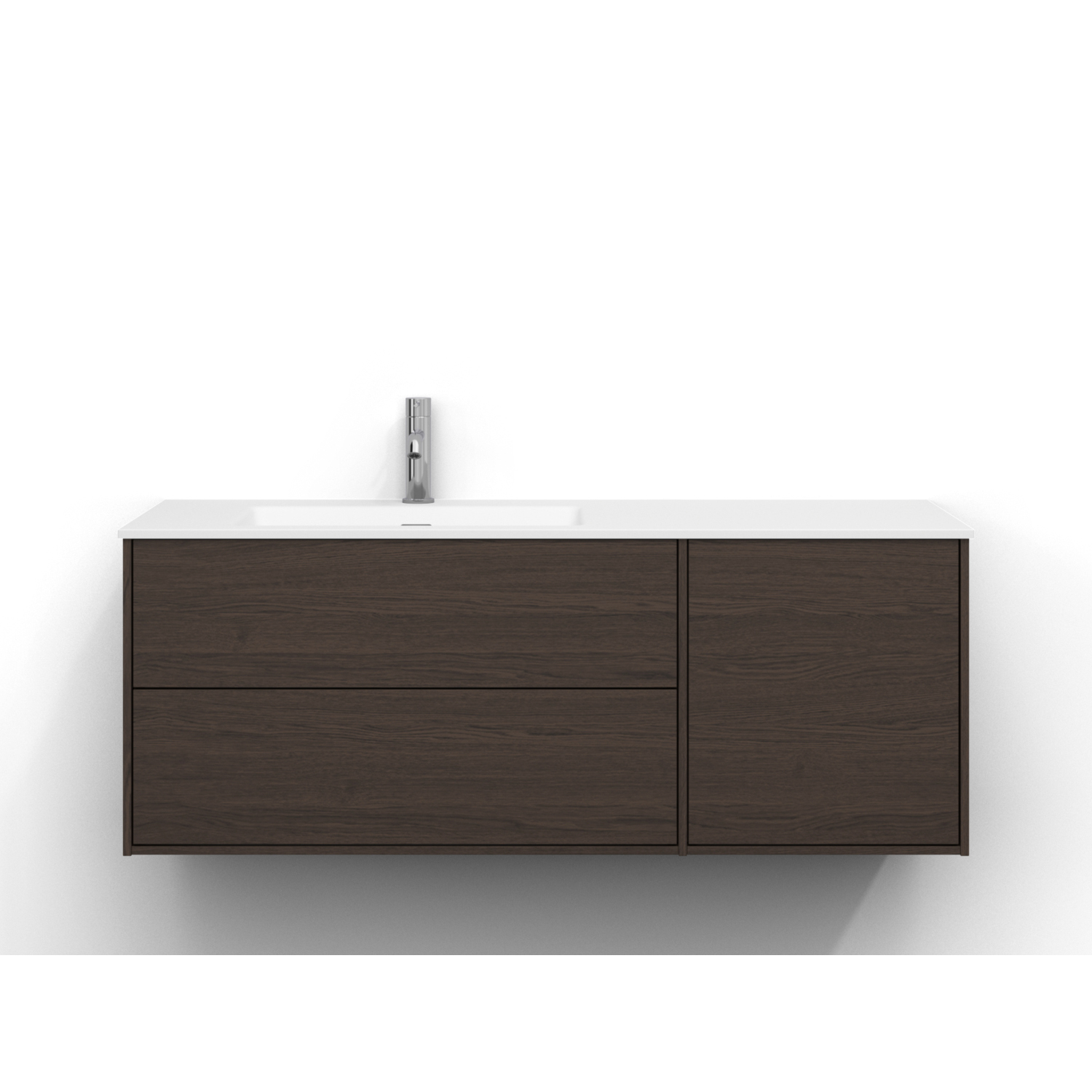 Epos Udel 120V B.Ask 2+1L Pln Brun Ask, Front: Plan, Placering: Vänster