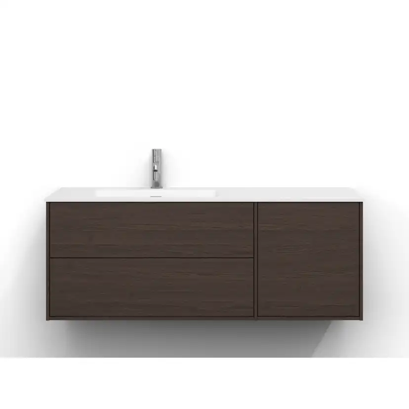 Epos Udel 120V B.Ask 2+1L Pln Brun Ask, Front: Plan, Placering: Vänster