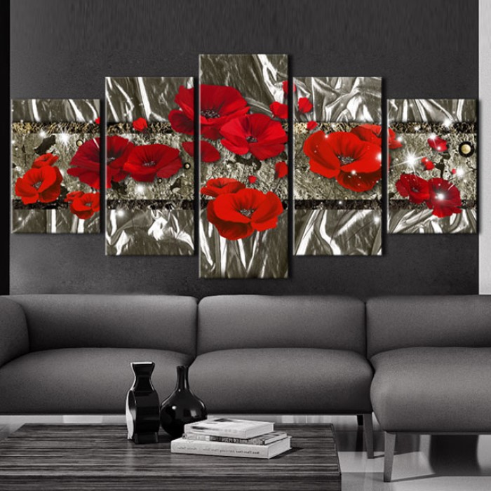 Tavla Arkiio Silver Poppies