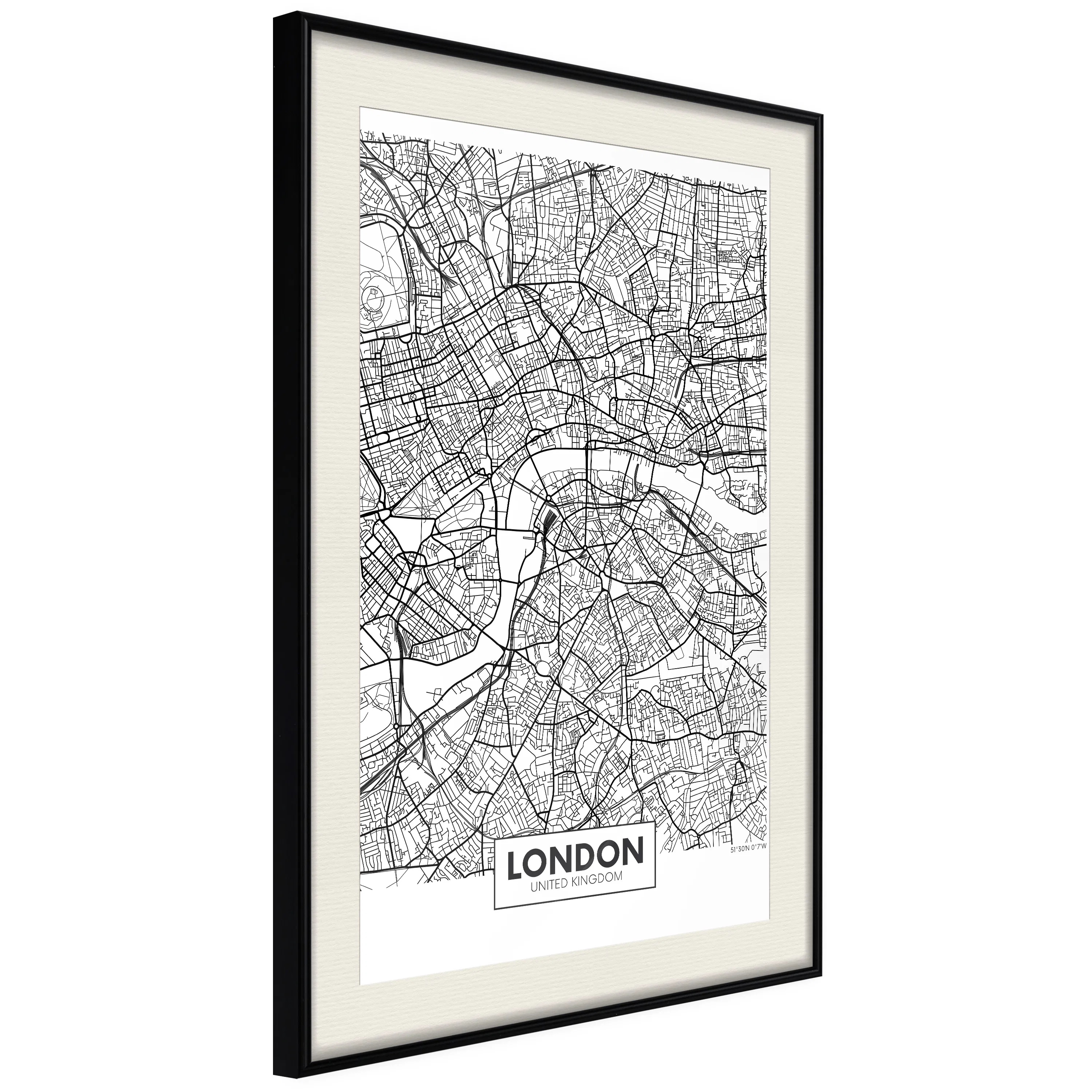 Poster Artgeist Affisch Map of London