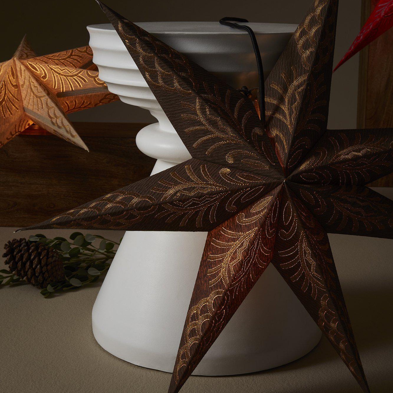 Celeste star Brown gold 60cm Brun