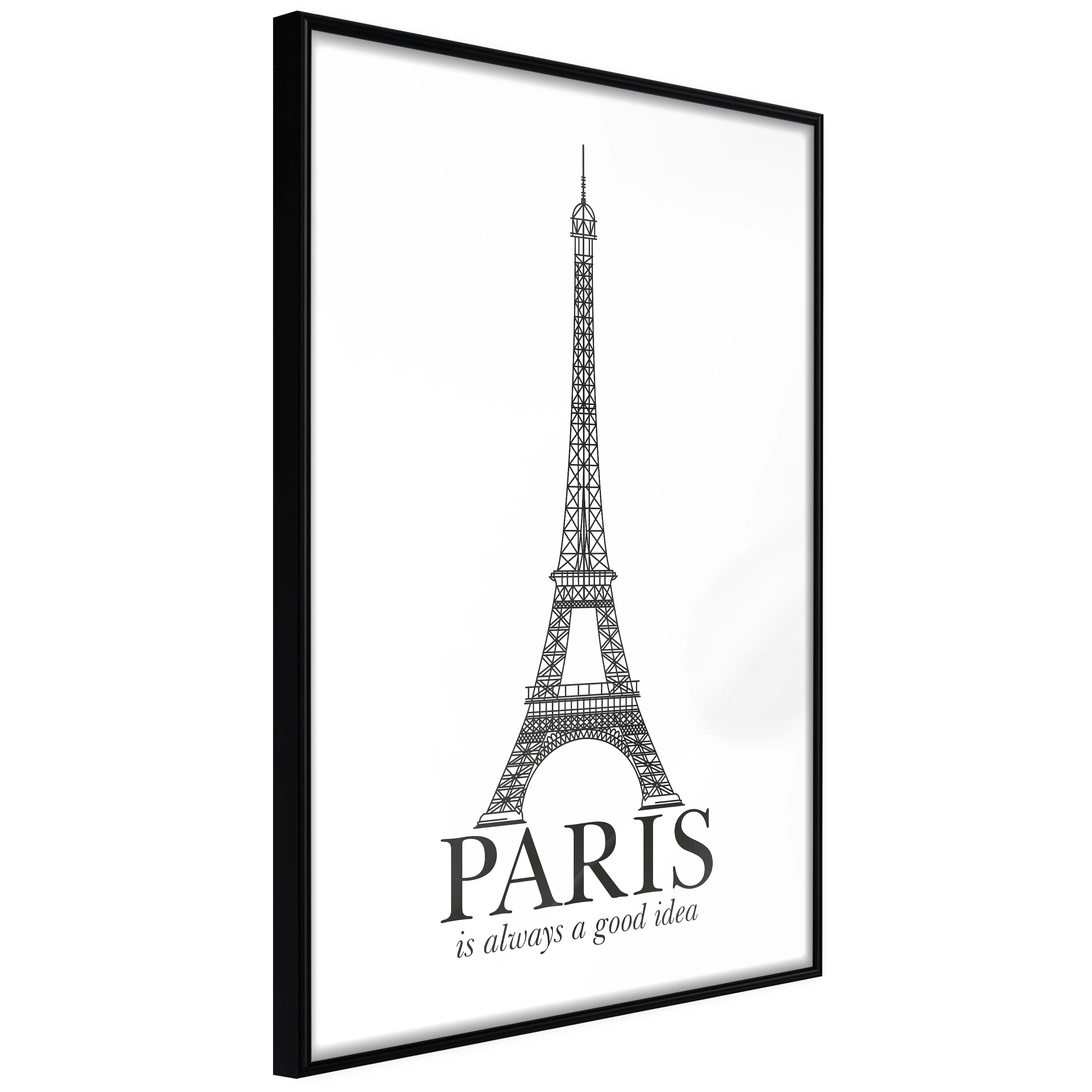 Affisch - Paris Is Always a Good Idea [Poster] 20x30 Svart ram, 20x30 cm