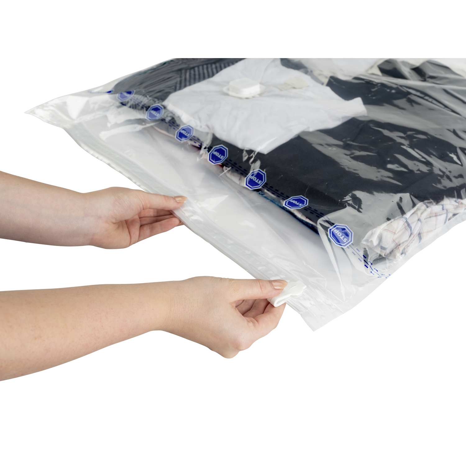 Vakuumpåse WENKO Vakuum Platsbesparande Klädförvaring för Upphängning 70x105 cm