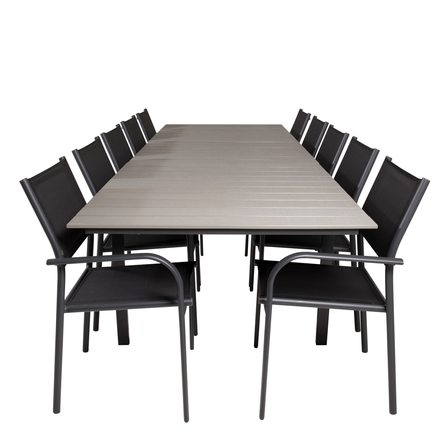 Matgrupp Venture Home Lova 224/324 med 10 Siri Karmstolar