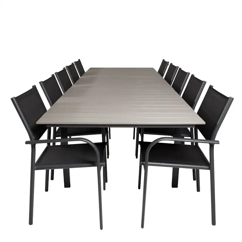 Matgrupp Venture Home Lova 224/324 med 10 Siri Karmstolar