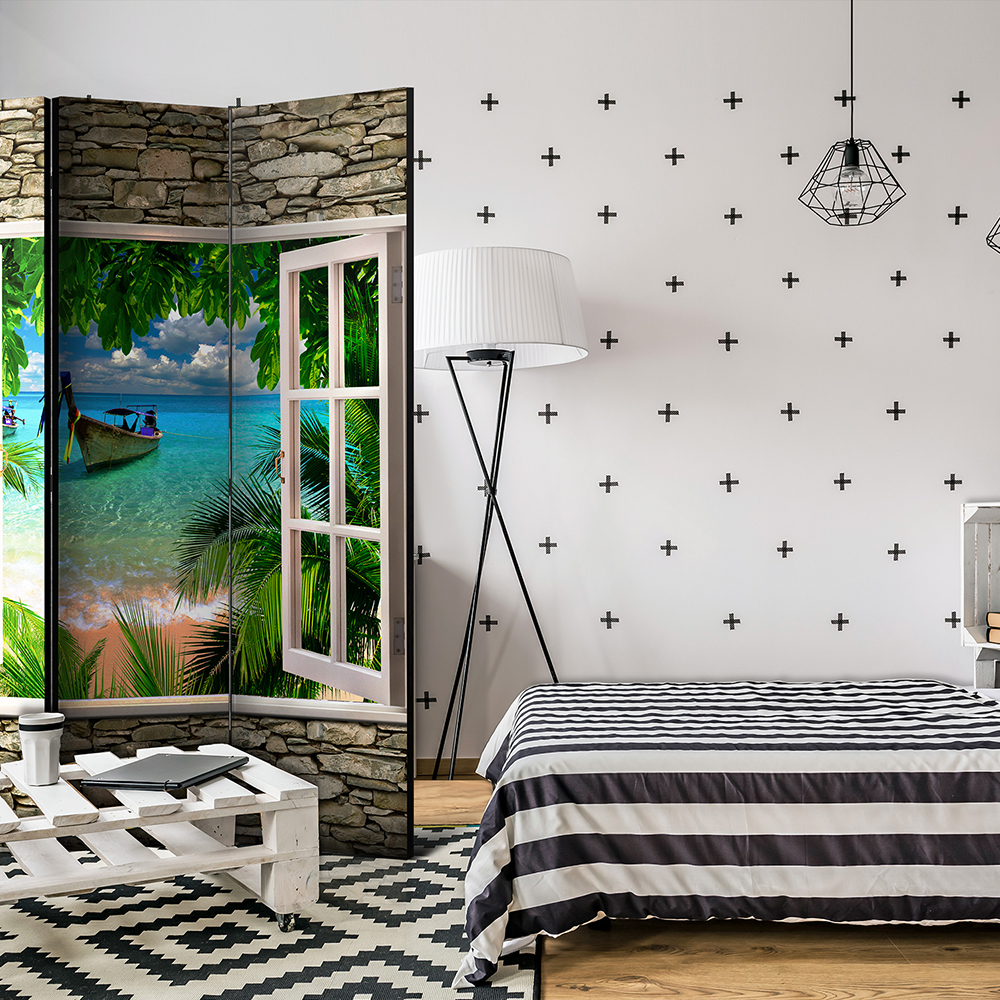 Rumsavdelare Skärmvägg Arkiio Tropical Beach 135x172 cm