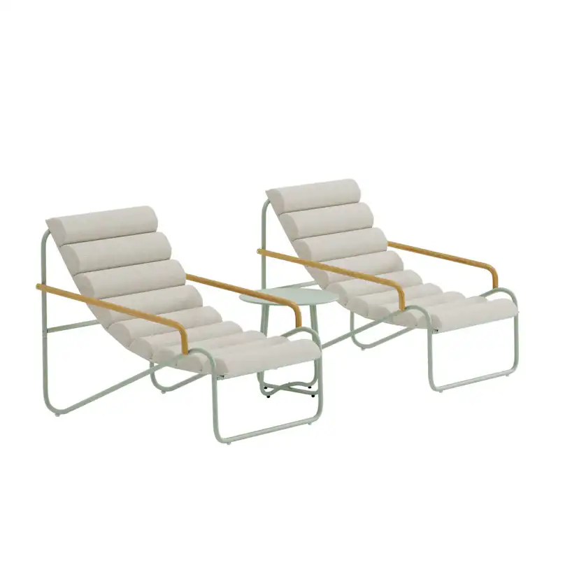 Loungeset Venture Home Ithaka 2st Fåtöljer med 1 Sidobord