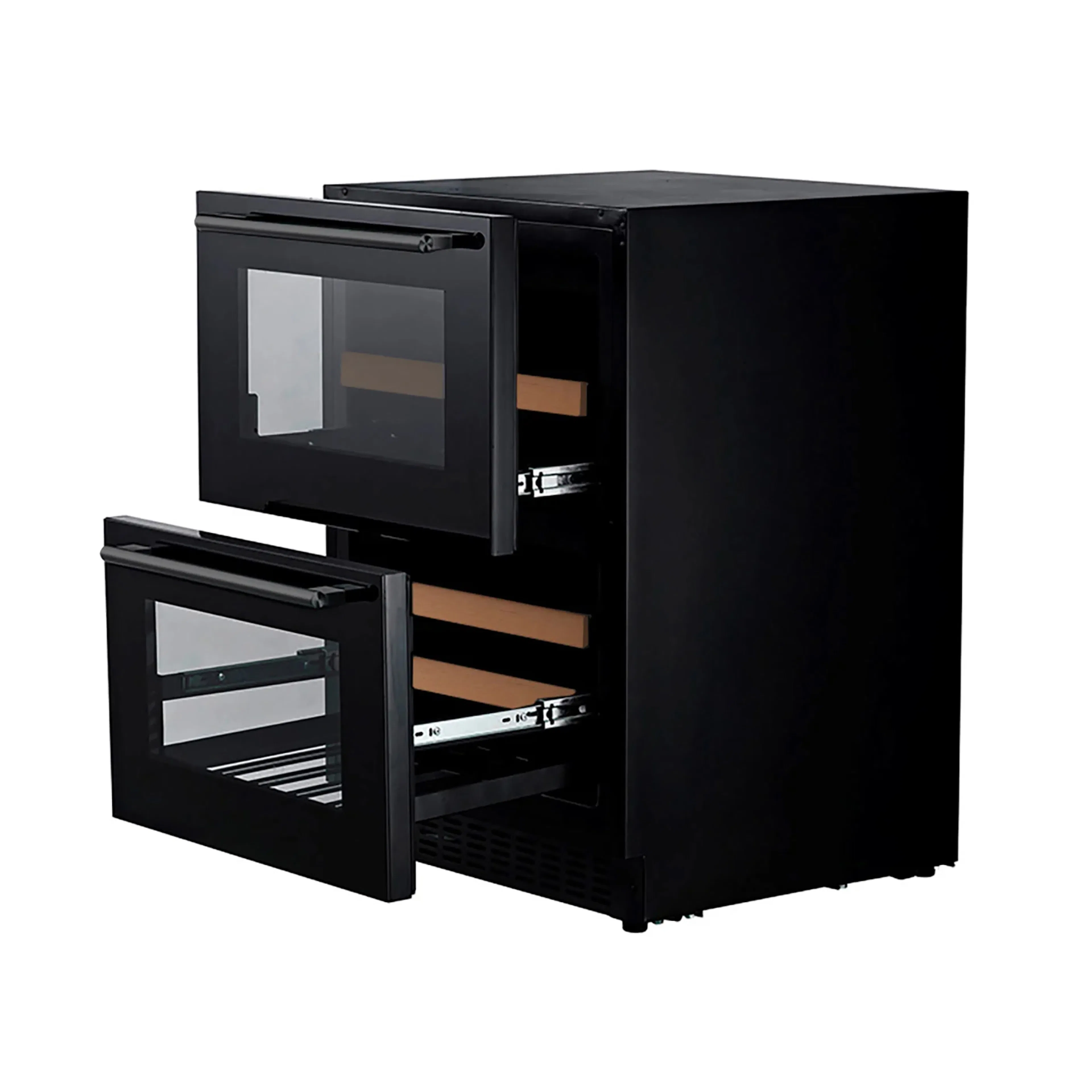 Vinkyl mQuvée 60DD Fullglass Black - WCDD60FGB
