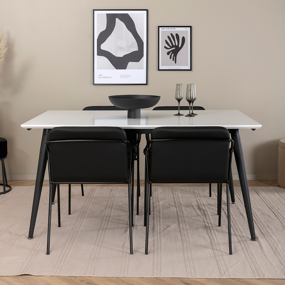 Matgrupp Venture Home Jolie med 4 Tjärö Stolar