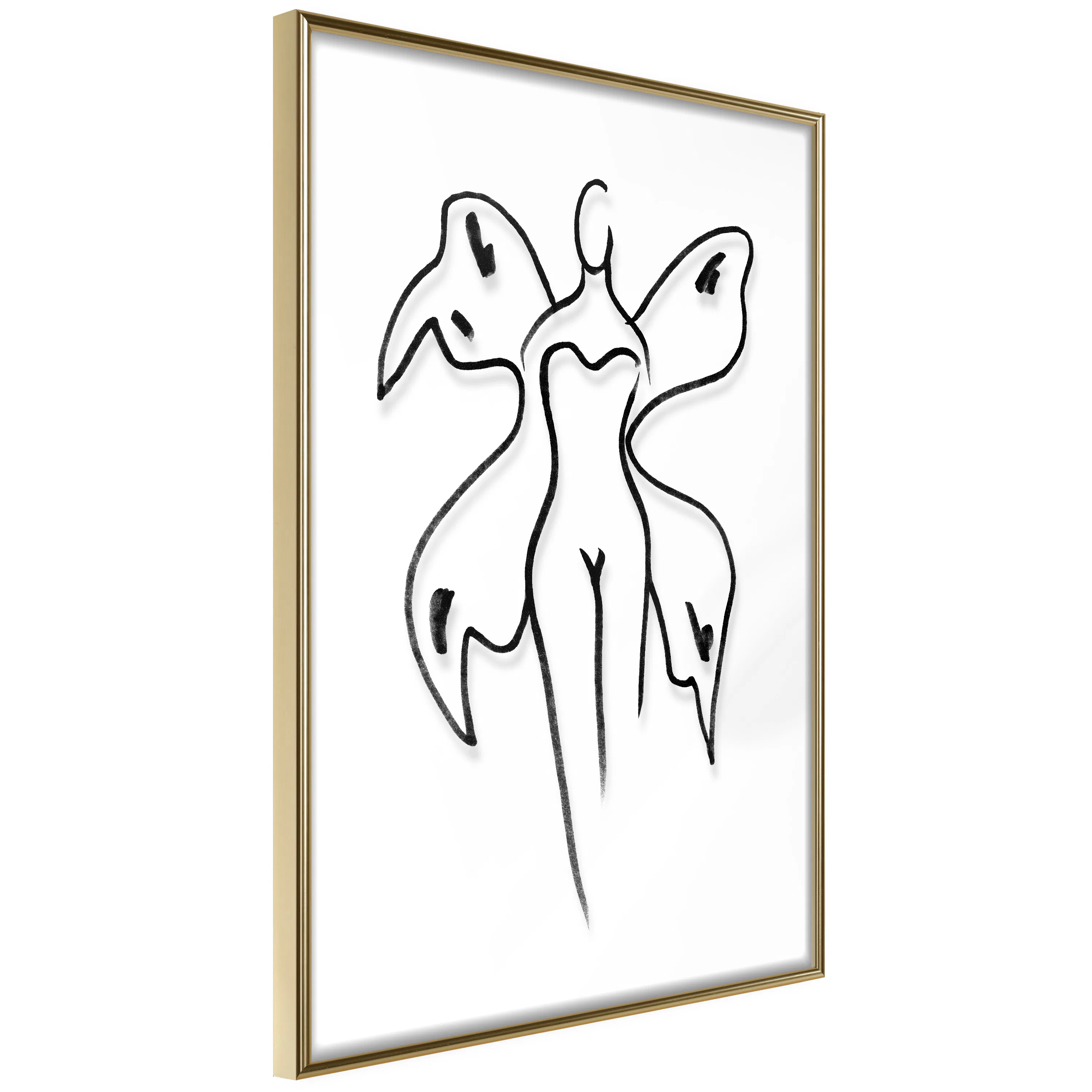 Poster Artgeist Affisch Butterfly Woman