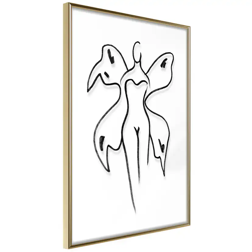 Poster Artgeist Affisch Butterfly Woman