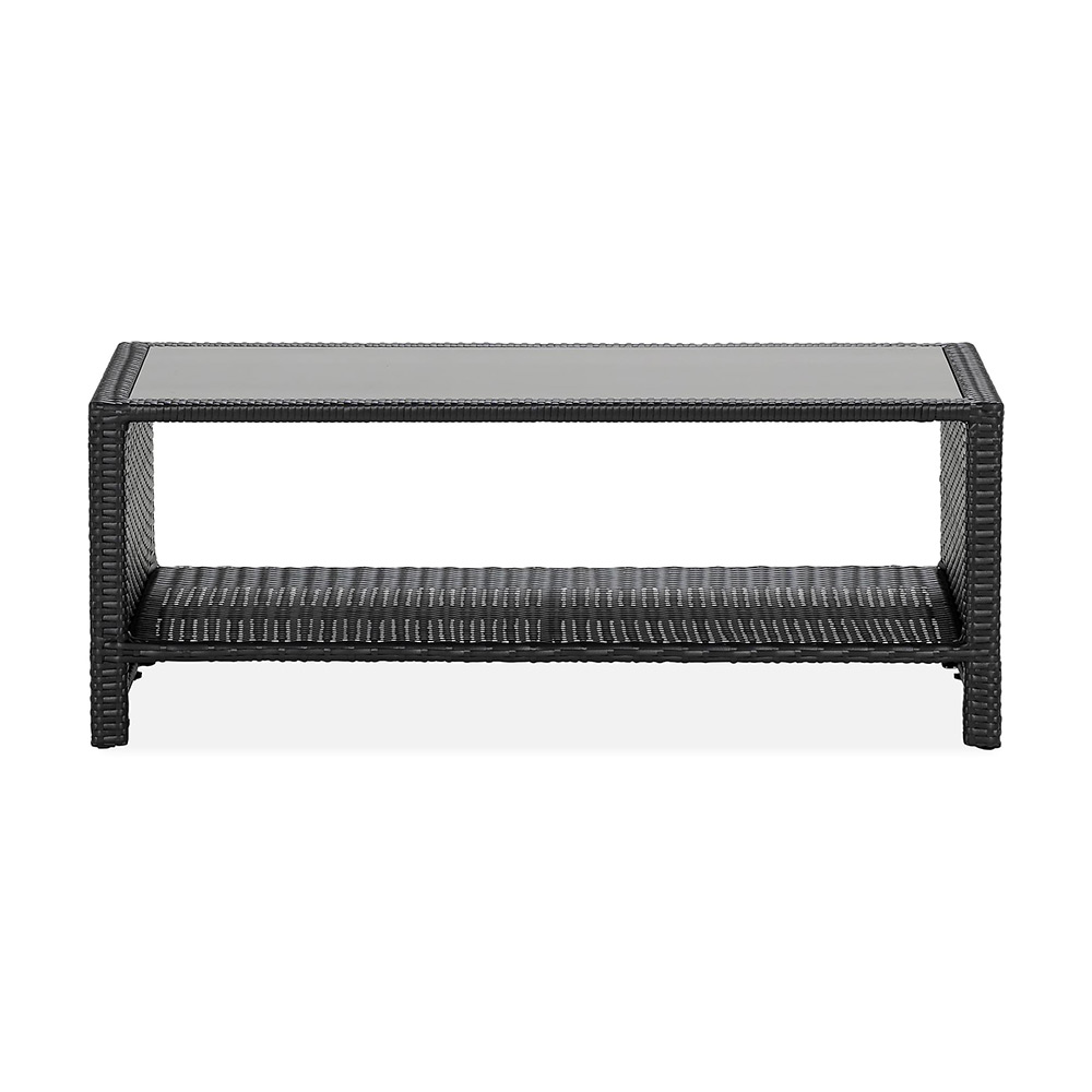 Bord Comfort Garden Bahamas med Hylla Svart