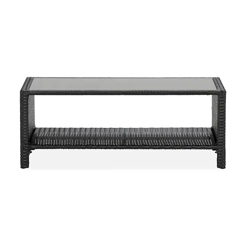 Bord Comfort Garden Bahamas med Hylla Svart