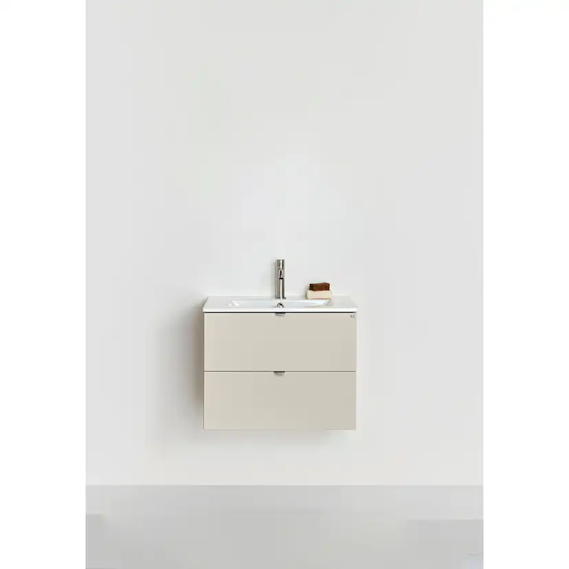 Tvättställsskåp Hafa Go 2 Lådor med Tvättställ Beige