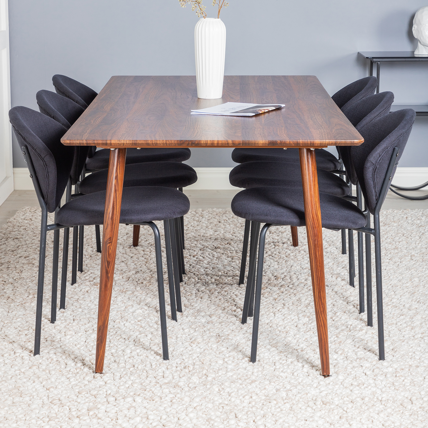 Matgrupp Venture Home Pobbie med 6 Valor Stolar