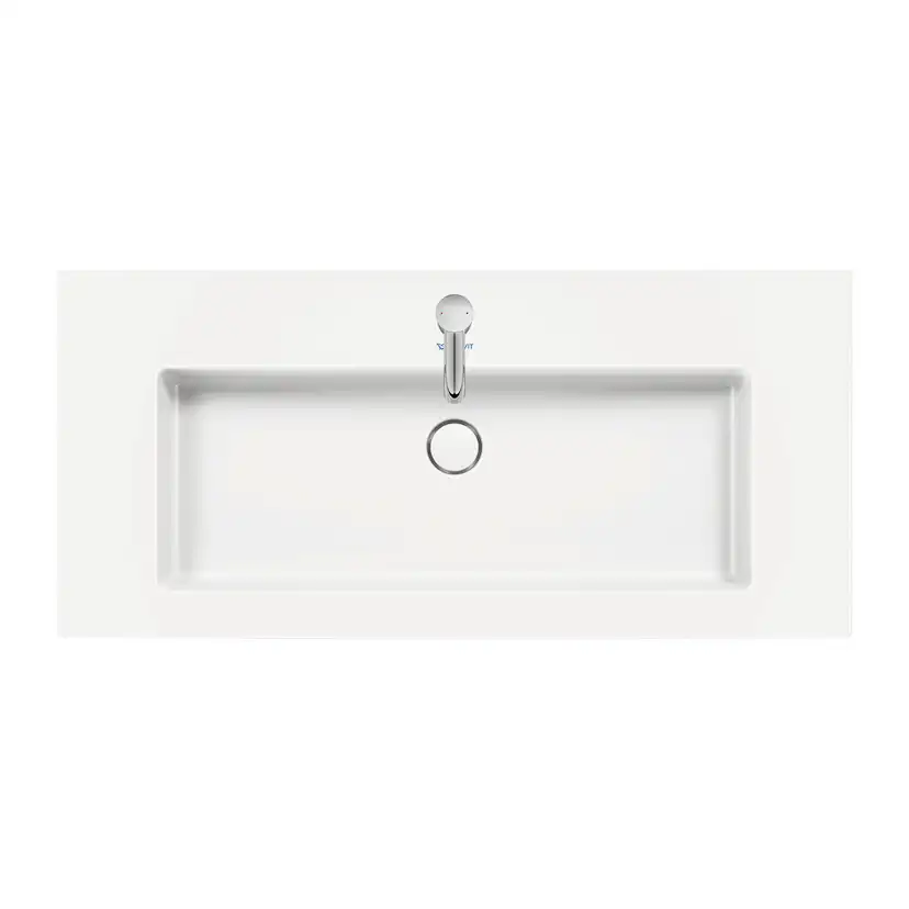 Tvättställ Vit Högblank 1055 mm 1055x490 mm, Hål för Blandare: Ja