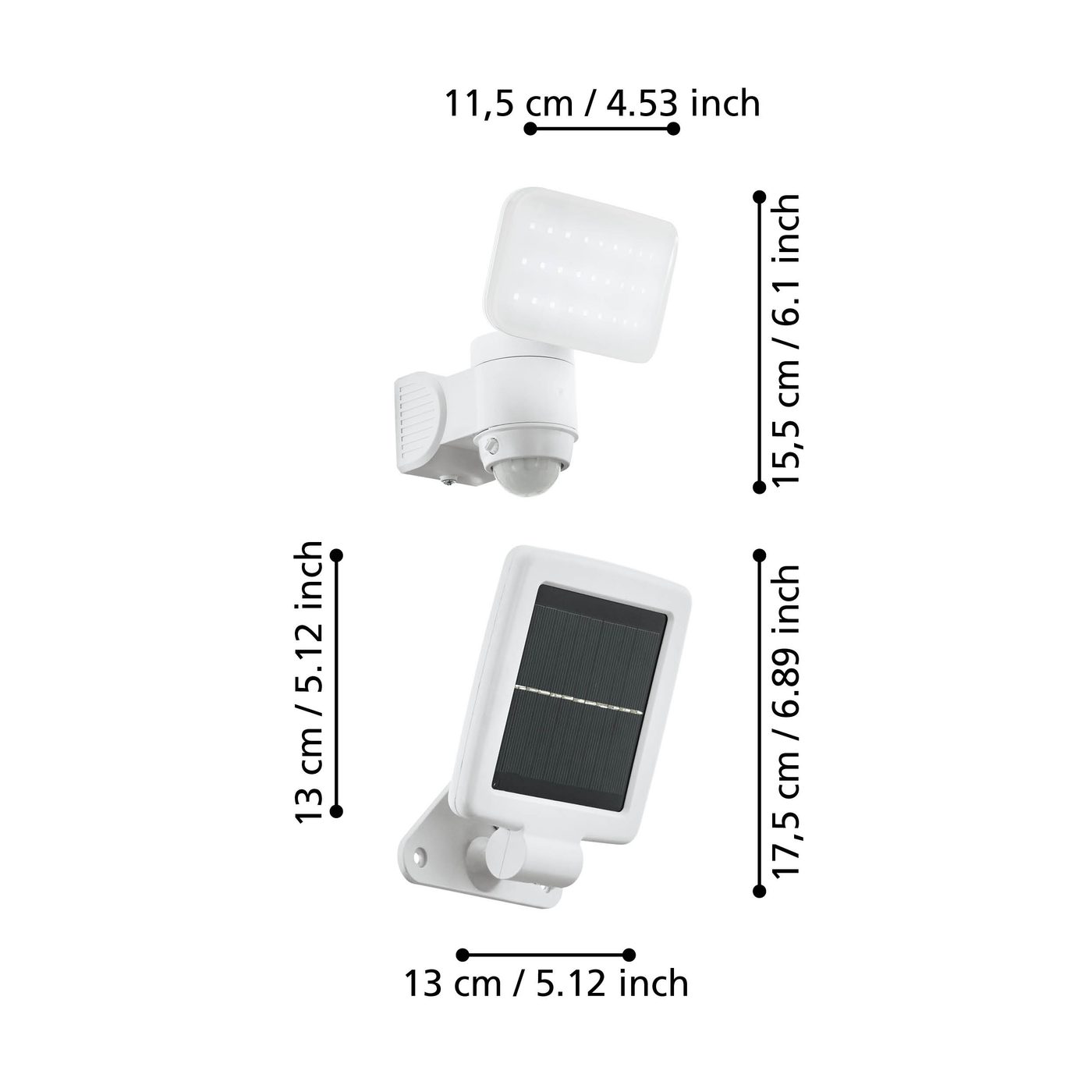 Väggstrålkastare Utebelysning Eglo Casabas med Sensor