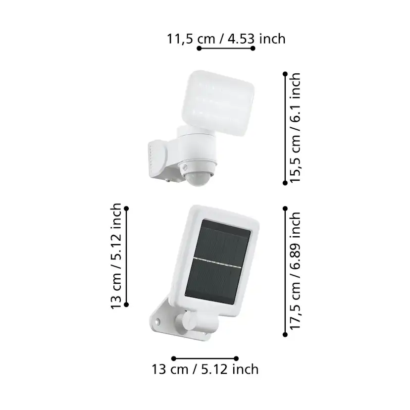 Väggstrålkastare Utebelysning Eglo Casabas med Sensor
